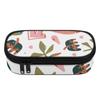 Pencil Bag Zipper Closure Organized Storage 300D Polyester with Main Pocket Mesh Layer and Removable Pen Divider for Classroom Use