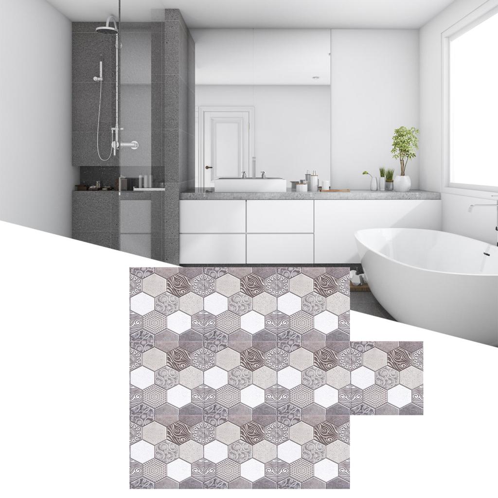 10PCS Self Adhesive Tile Sticker Anti Collision Sticker for Home Living Room Kitchen Decor