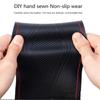 DIY Hand-sewing 38cm Car Steering Wheel Cover Fiber Leather braid Steering Wheel Cover Needle and Thread Interior Car accessorie