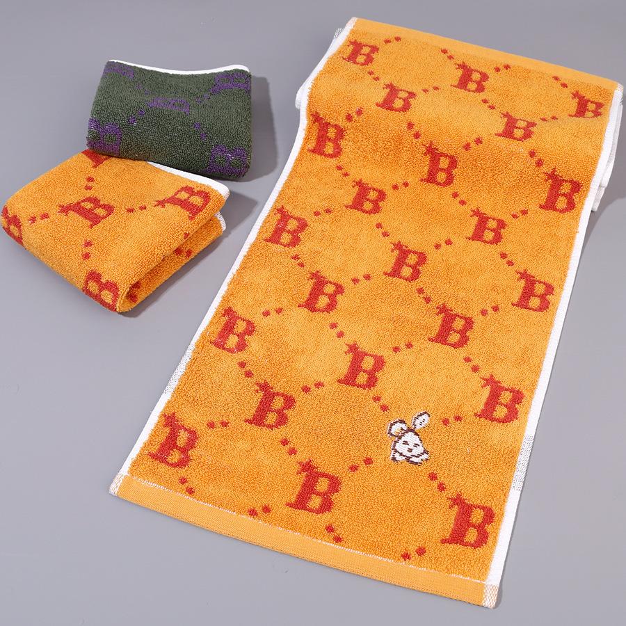 1 STK Håndkle Barnebomull A-klasse bomullsbomullshåndkle fortykket Absorberende Husholdningshåndkle Vask Ansiktshåndkle Absorberende håndklær til flerbruksbruk