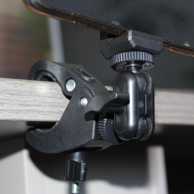 Motorcycle Camera Mount with Adapter Not Slip Designs Action Camera Mount Bike Camera Bracket ABS Mounting for Camera