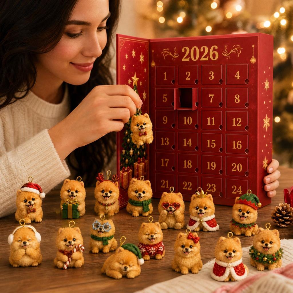Christmas Advent Calendar with Illustrated Designs