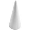 24 Pieces Craft Foam Cones 4 Sizes Handmade Decors White Polystyrene Cones for Festival Holiday Wedding Celebration Crafting