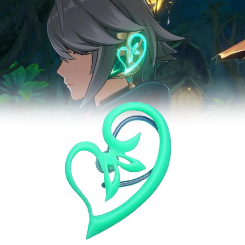 Akasha Impact Genshin Earrings Props Luminous Cosplay Eardrop Jewelry Gift Fans