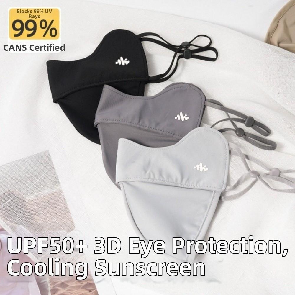 UPF50+ Sunscreen Face Mask Contour The Face Facekini Reusable UV Protection Face Cover  Summer
