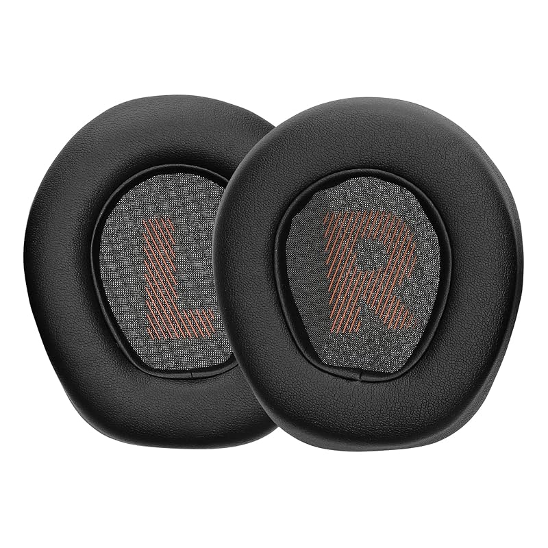 

kwmobile 2x headphone cover JBL Quantum 400 compatible replacement ear pads - cushion PU leather black color