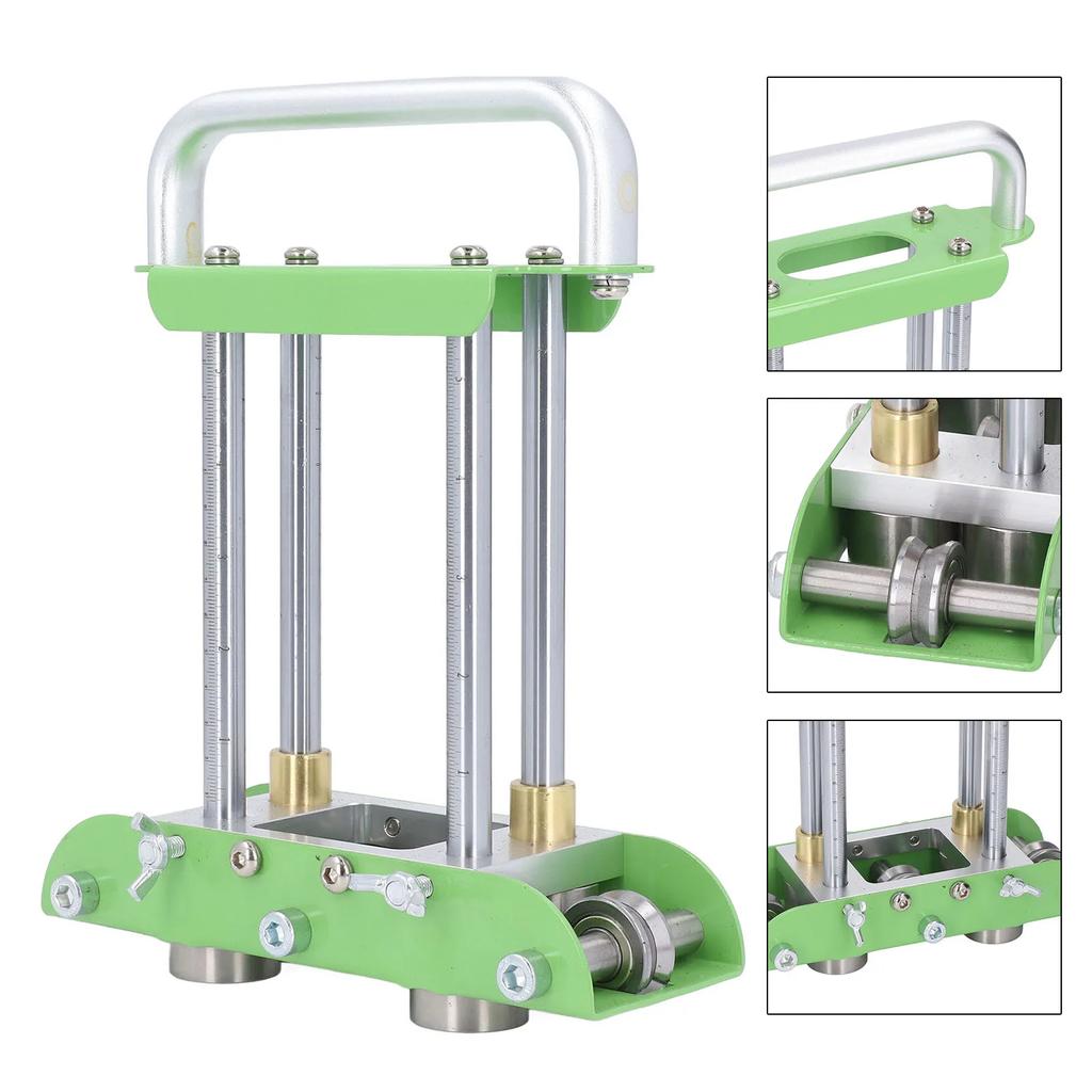 2 Station Sheet Metal Bender Lightweight Metal Roofing Bending Tool Tight Accurate Clamping Manual for Gutter Splashing Boards