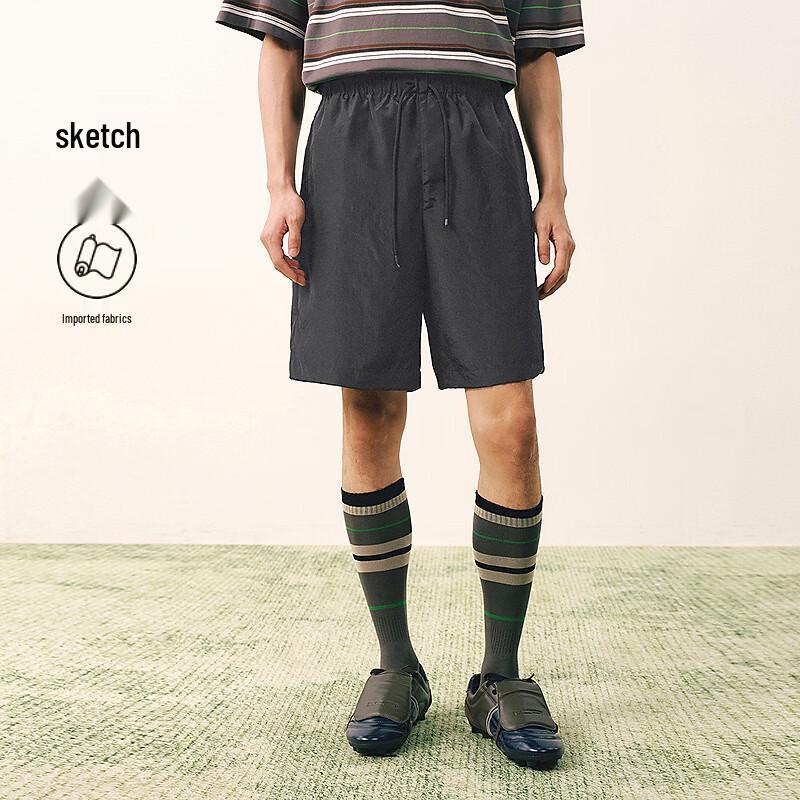 

Men s Casual Straight Mid-Shorts L