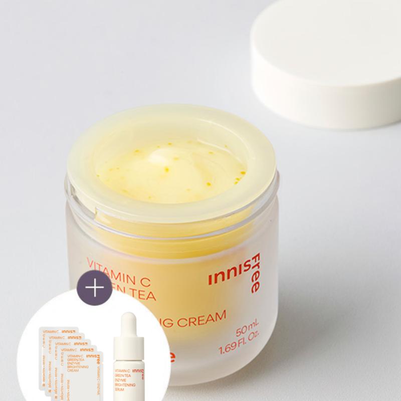 

[Innisfree] Увлажняющий крем с капсулами витамина C 50 мл (Включено 5 мл крема + 7 мл сыворотки)