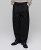 Belted Semi-Balloon Denim Pants [Raw Black]