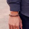 Natural Matte Tiger Eyes Stone Bracelet Men Minimalist 4/6/8/10/12mm Beaded Braclet Homme Uranus Brazalete Gift For Him