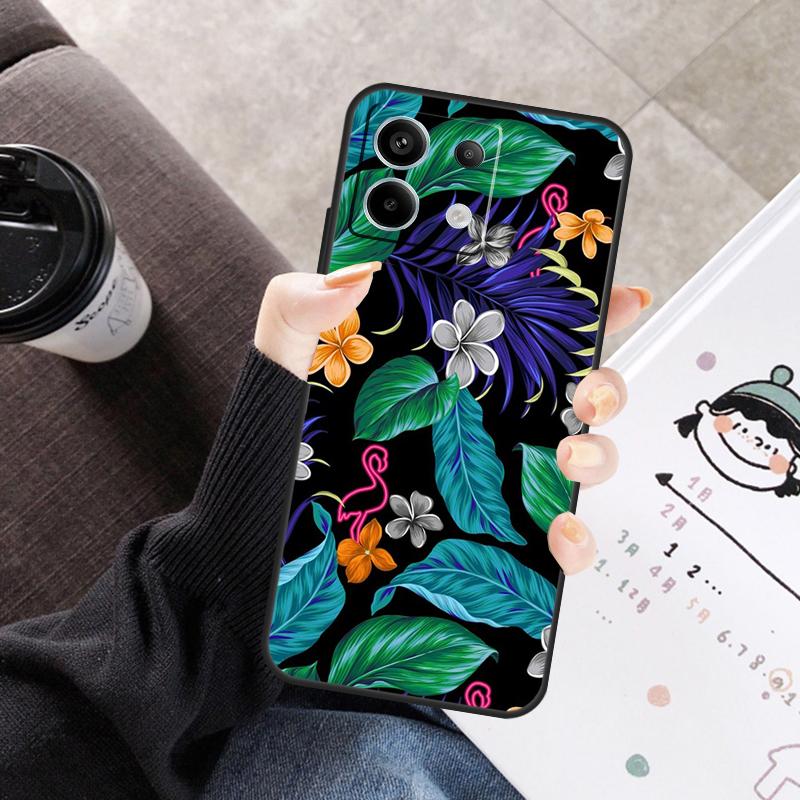 Tropical aloha Hibiscus  pattern Cover For Xiaomi Redmi Note 14 13 10 11 12 15 Pro Plus Case For Redmi 15 15C 14C 10C 12C 13C
