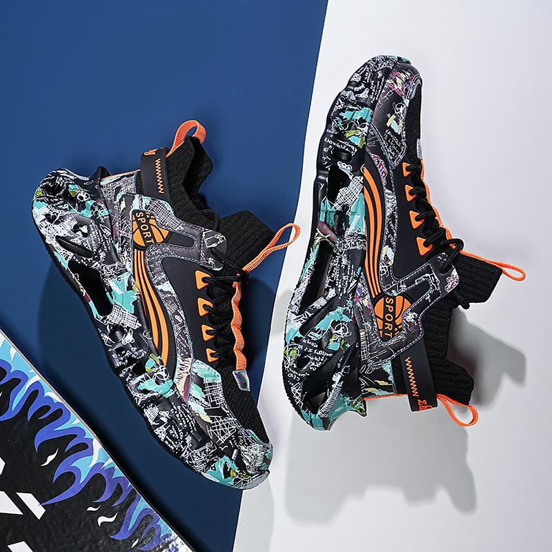Men's shoes summer breathable 2025 new sports shoes men's mesh spring casual shoes lightweight shock-absorbing running shoes