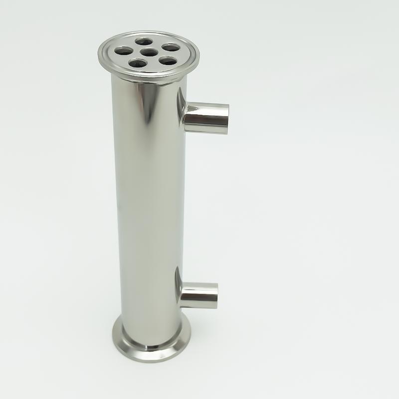 Dephlegmator 1.5" 38mm(OD51mm)304Stainless Steel Reflux Condenser Height 200mm Inside 6 Tubes For Moonshine Distillation Column