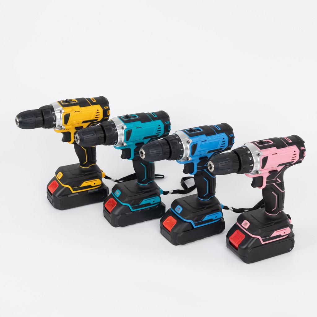 High-Power Multi-Functional Lithium Rechargeable Impact Drill - Household & Professional Use
