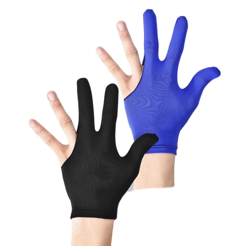 Professional Three-Finger Billiard Gloves - Breathable, Thin, Ambidextrous for Men & Women