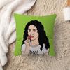 Singer C-Charli X-Xcx B-Brat Lucky Dragon Pillow Cover Sofa Cushion Cover Home Room Decoration Children Gift