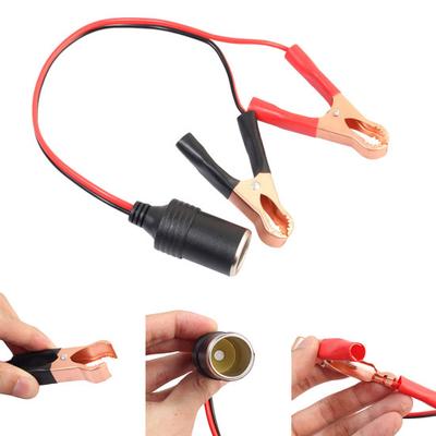 12V autobaterie s krokosvorkou a adaptérem pro zapalovač