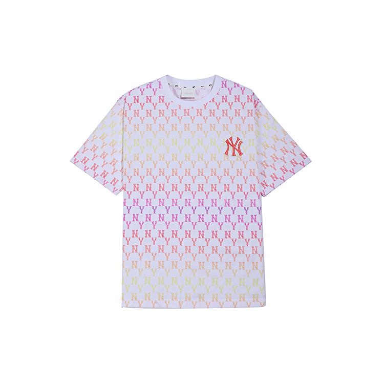 New MLB New York Yankees Straight T Shirt Unisex White Red 31TSMC131-50R