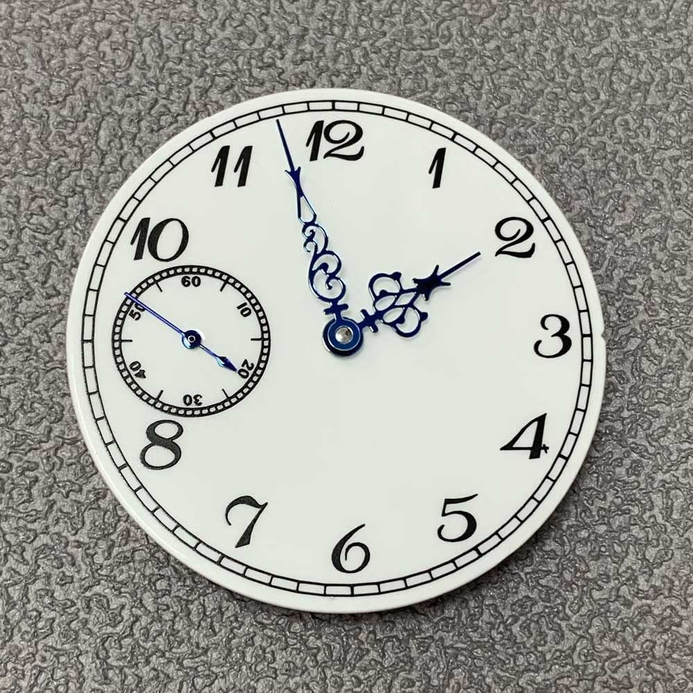 Watch Upgrade Parts 37MM Blue Watch Hand Watch Dial Rplacement for ETA6497 ST3600 Watch Movement Accessories