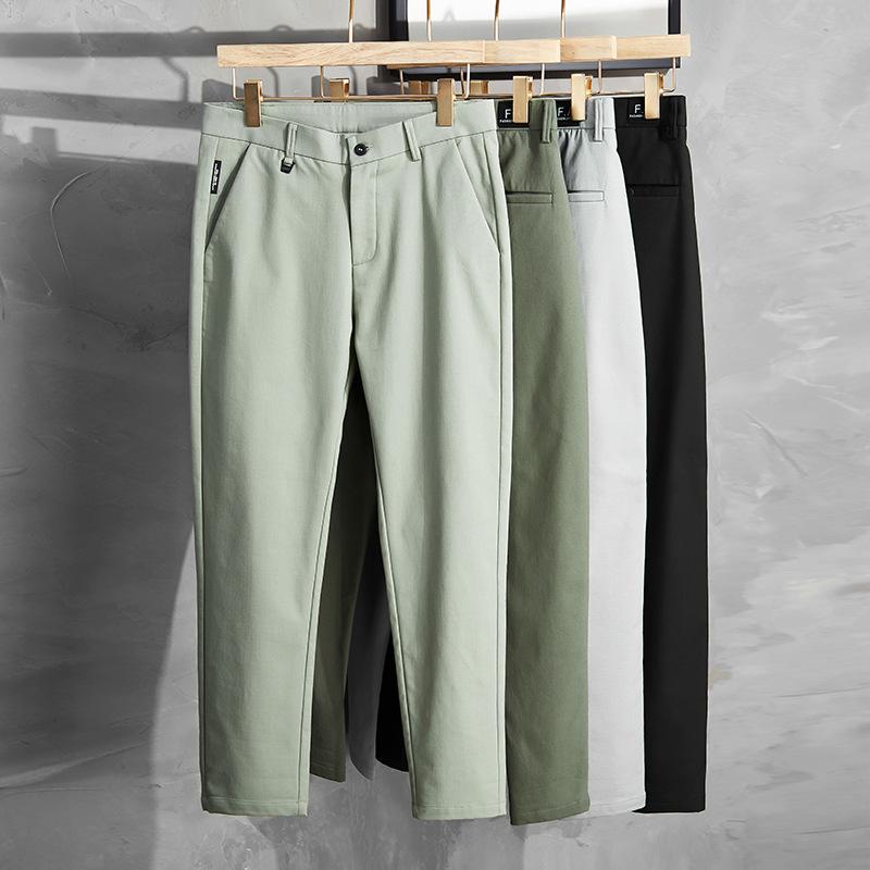 Calça Casual Masculina De Seda Gelada