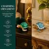 Zinc Alloy Material Turtle Trinket Boxes Two Color Option Jewelry Trinket Boxes  Home Decoration