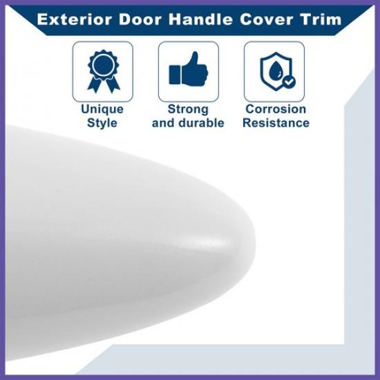 Exterior Door Handle Cover Trim for Kia Optima 11-16 White ABS New