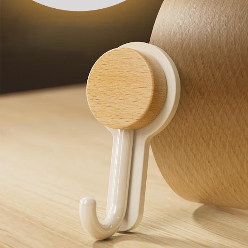 Lilang Punch-Free Wooden Wall Hook