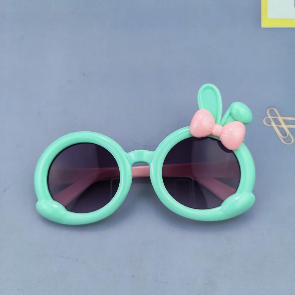 2026New children's cute cartoon sunglasses, baby sunshades, girls' sunglasses, princess rabbit glasses