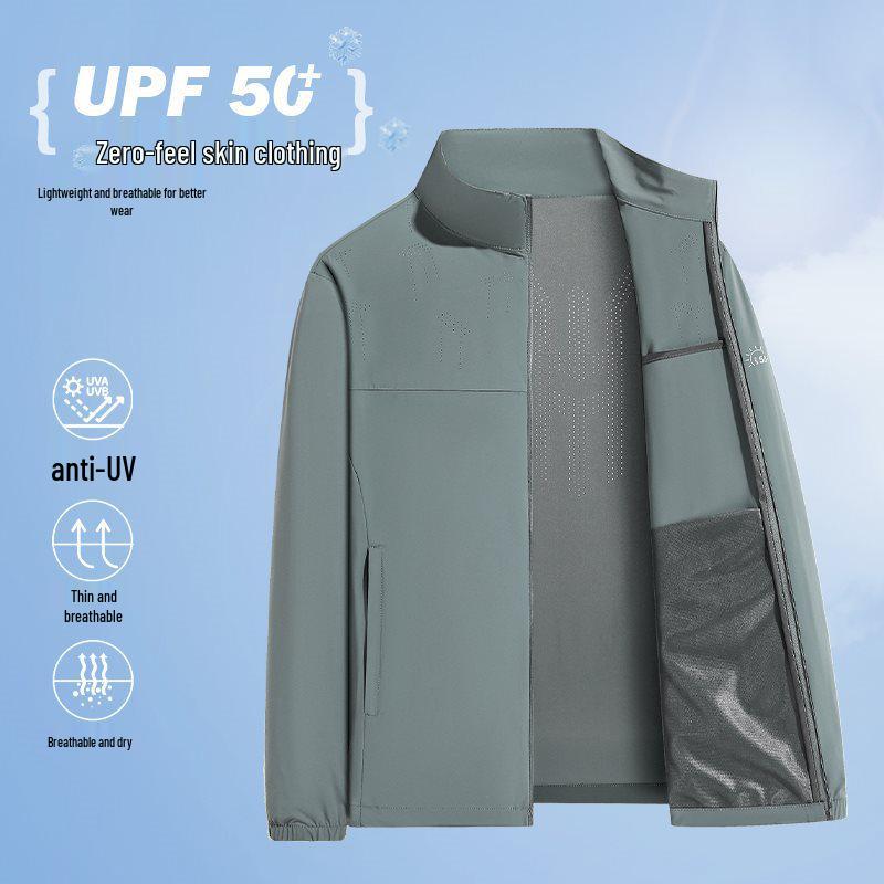 2026 Outdoor UV Protection Lightweight Stand Collar Skin Jacket for Men and Women
