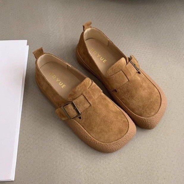 

Retro Mori matte Boken shoes women s shoes 2025 new autumn one-pedal soft-soled loafers 40