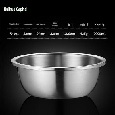 HUIHUADU Food Grade 304 Stainless Steel Basin