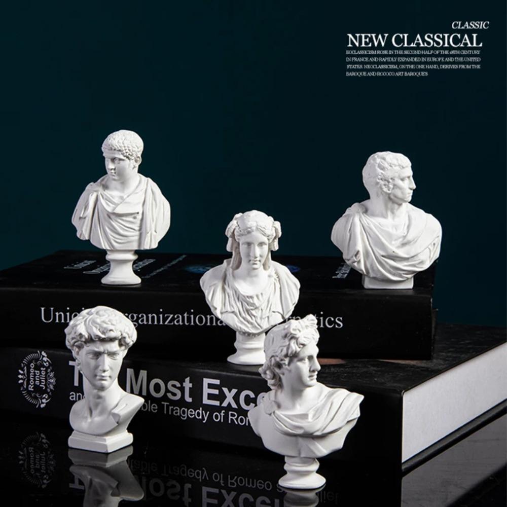 Scultura Moderna Tavolo Mini Ornamento Mitologia Greca Statua in Gesso David Figura in Resina Gesso Disegno Pratica Artigianato Decorazione
