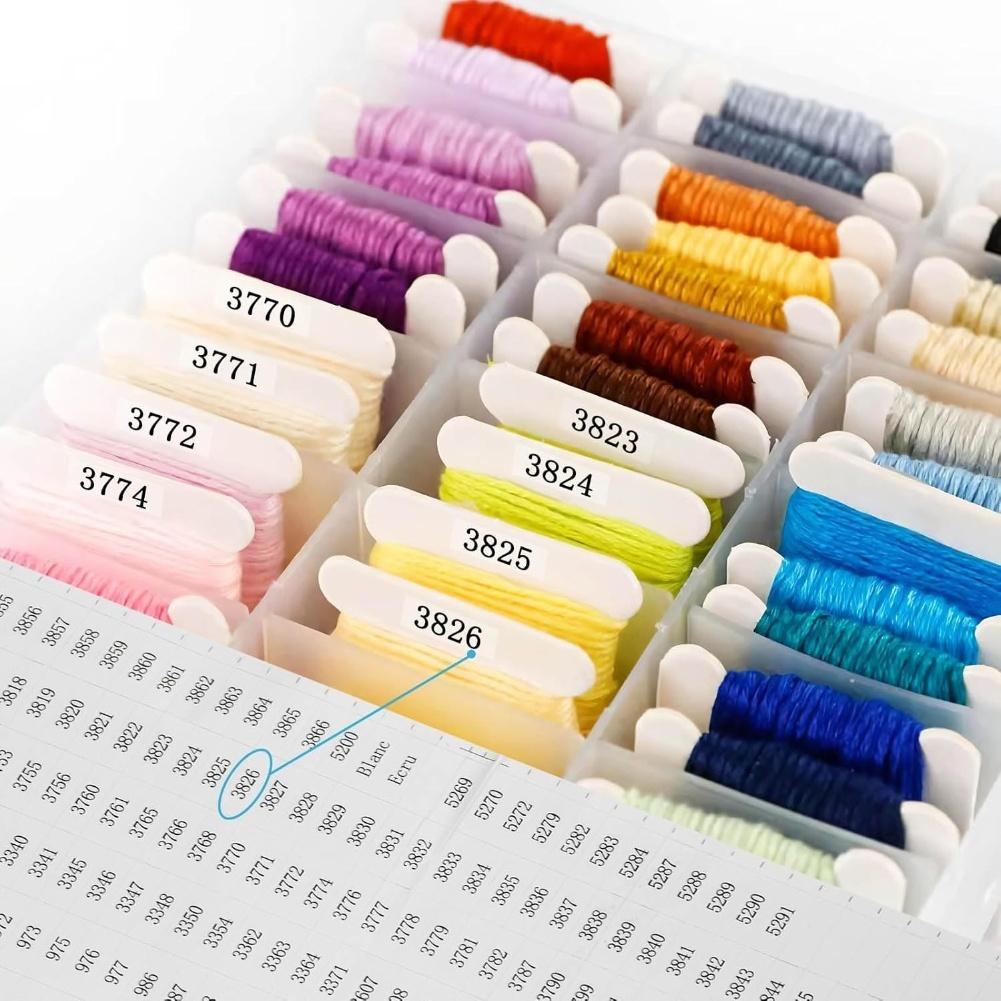 For Cross Stitch Cross Stitch Case Floss Organizer Craft Workspace Clear Embroidery Floss Organizer Box Sewing Tool