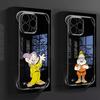Capa de Celular Branca de Neve e os Sete Anões para Apple iPhone 15 16 Pro Max 13 14 Plus 12 11 Pro plus Fosca