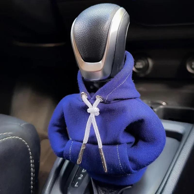 Car Shift Hoodie Cover Shift Lever Sweatshirt Gear Handle Decoration Universal Car Shift Lever Interior Decoration