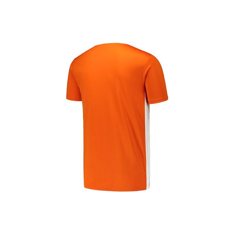 Adidas Entrada 18 Training с коротким рукавом Мужские топы оранжево-желтые CD8366