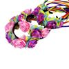 Floral Hairband Rainbow Rose Hair Hoop Halloween Decorative Tassels Role Play Costume Proms Party Live Show Headwear
