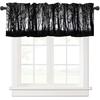 Gothic Valance Curtain Dark Forest Trees Foggy Mysterious Nature Rod Pocket Valance Window Treatments 1 Panel Short Curtains for Kitchen Farmhouse