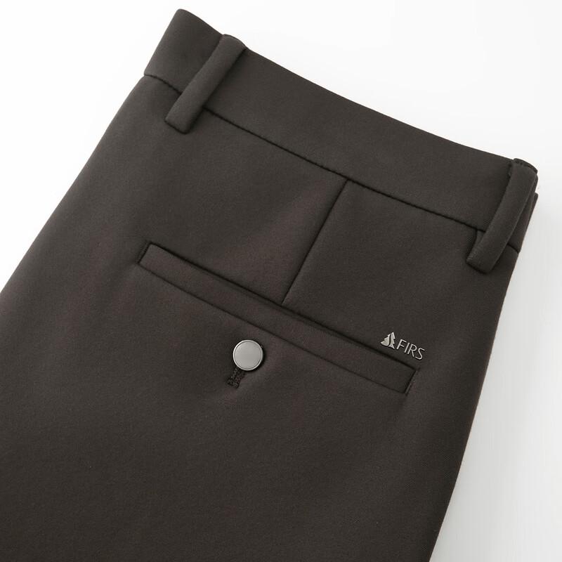 Shanshan Men's Autumn/Winter Thickened Silk Blend Straight-Leg Casual Pants