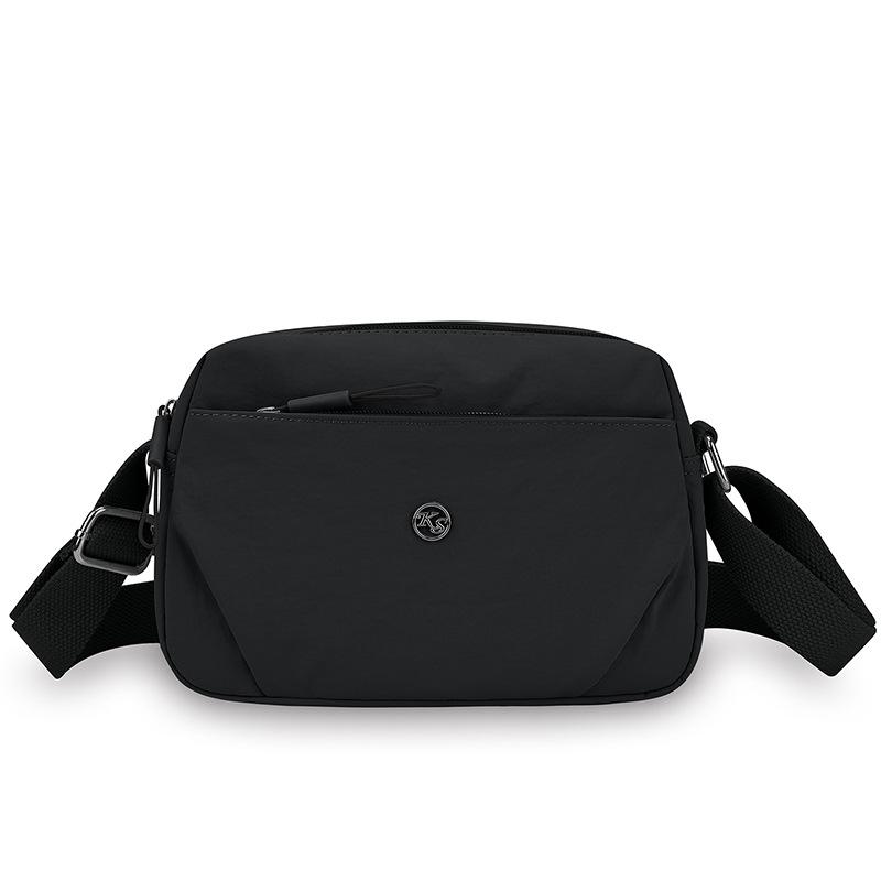 

Нейлоновая маленькая сумка многоотделенческая на молнии маленькая квадратная сумка женская сумка через плечо сумка кросс-боди чёрный