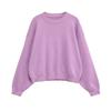  European and American style, new women's fashion, versatile, cross-border threaded crew neck long-sleeve knitwear