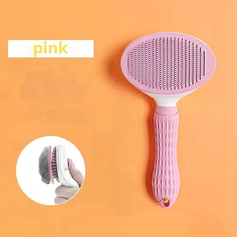 

Pet Hair Brush - Gentle treatment of pet hair - One-click pet hair removal brush - perfect for grooming dogs and cats розовый