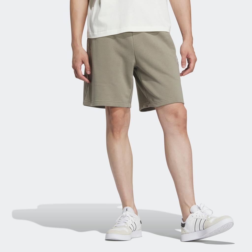 Adidas Neo Essentials Shorts With Plain Logo Unisex Shorts Pebble-Silver-Grey IA4968