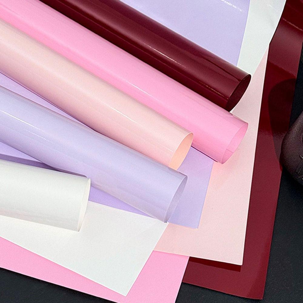 Borsa da Wrapping per Fiori Rosa Fai da Te Impermeabile 43*48cm Confezionamento Bouquet Carta da Wrapping per Mazzi di Fiori