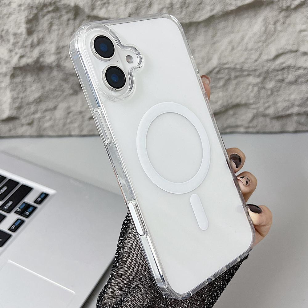 KEYISON Kamera Touch Control Button Hülle für iPhone 16 Pro Max 16 Plus für MagSafe Magnetisches Kabelloses Laden Transparente Abdeckung