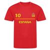 Ensemble football enfant - NPZ - Inspiré Espagne - Maillot rouge &amp; short bleu royal - 5-6 ans - 100% polyester