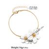 Fashionable and Simple Three-dimensional Flower Alloy Ankle Chain, Personalized and Versatile Pendant Ankle Chain