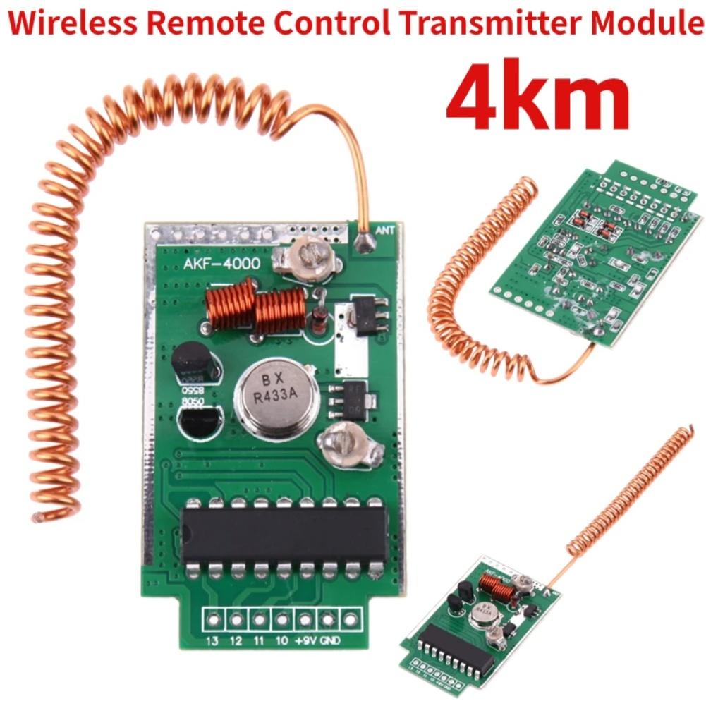 Wireless Transmitter Module Kit for Remote Control 433MHz Frequency and 4km Transmission Distance Suitable for Open Area Usage