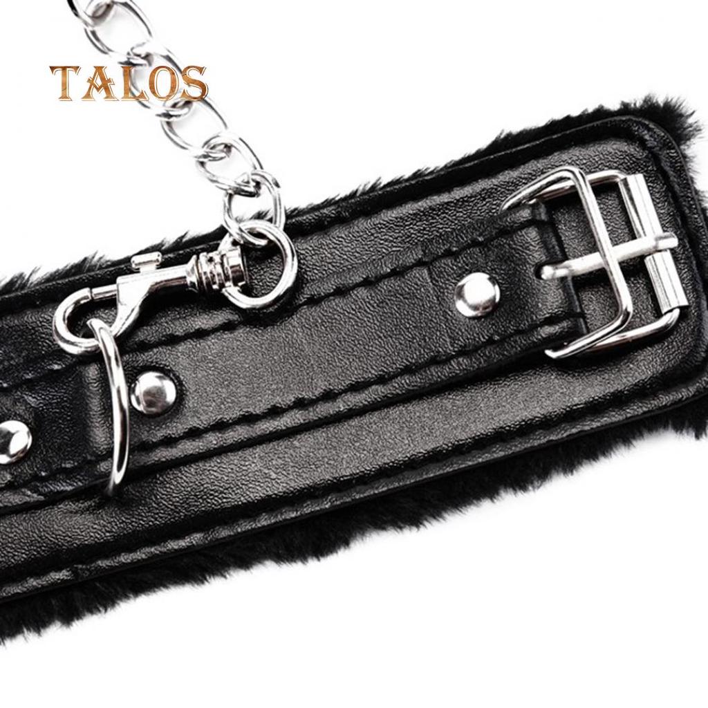 Paar Bondage Kunstleder Plüsch Manschetten Kette Erwachsene Sex Spiel Zurückhaltung Handschellen Erwachsene Produkt